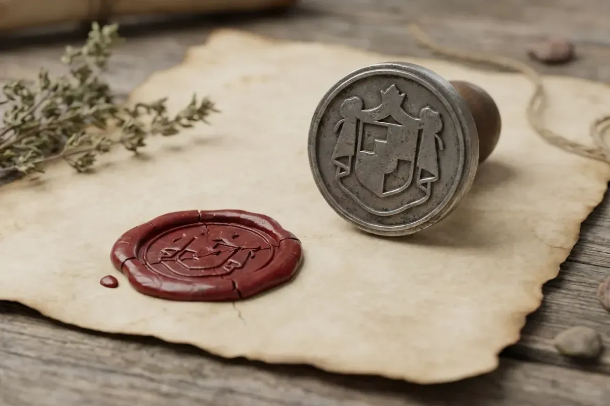 Cachet officiel représentant les mentions légales